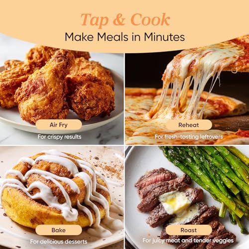 Cosori Air Fryer 2.1 QT, Small & Mini 4-in-1 airfryer Ideal for Simple Meals and Snack, Easy to Leftover Food to Crispy, Up to 97% Less Oil, 30 In-App Recipes, Nonstick & Dishwasher-Safe Basket