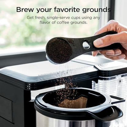 Ninja Specialty Coffee Maker | Includes 10-Cup Carafe, Fold-Away Frother, Permanent Filter & Removable, Dishwasher Safe Reservoir | 6 Brew Styles, 8 Cup to Travel Mug to Pot Sizes | Black | CM401