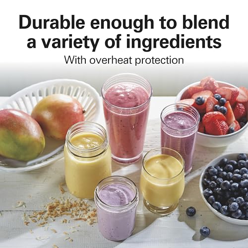 Hamilton Beach Portable Blender for Smoothies With 14 oz. Travel Jar
