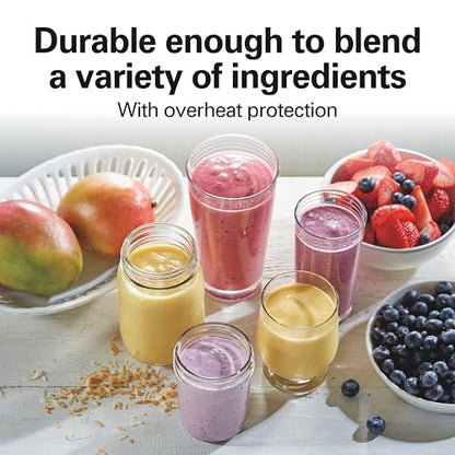 Hamilton Beach Portable Blender for Smoothies With 14 oz. Travel Jar