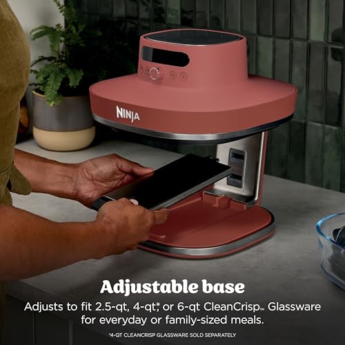 Ninja Crispi Pro Glass Air Fryer, 6-in-1, Amber, AS101OR