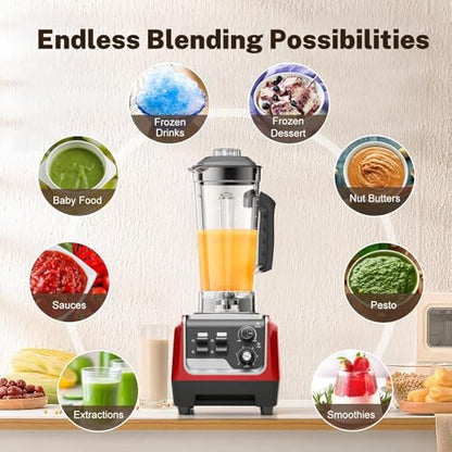 Blenders for Kitchen Powerful 1800 Watt Motor Smoothie Blender 70 Oz Large Capacity and BPA-Free Containers with To Go Cup, Countertop Blender for Smoothies, Ice Crushing & Frozen Drinks