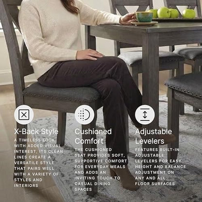 Signature Design by Ashley Caitbrook 7-Piece Dining Set, Gray Wash