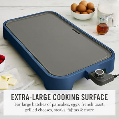 Martha Stewart 12"x 22" XL Electric Griddle, Ceramic Nonstick Flat Top