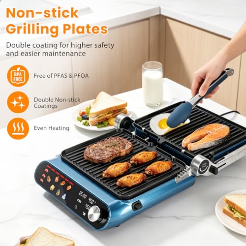 Taylor Swoden 7-in-1 Panini Press Sandwich Maker, Electric Indoor Grill