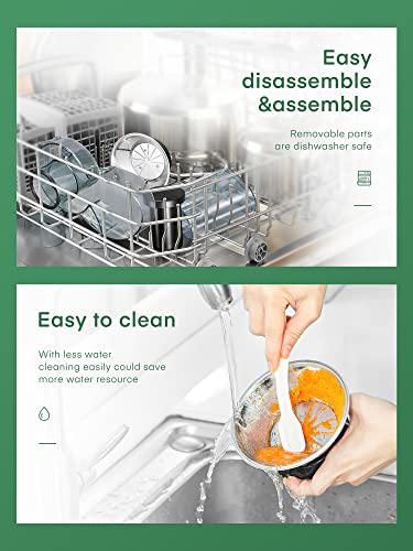 Juicer Machines Max 800W, Juilist New Generation Juicer Machines Vegetable and Fruit Easy to Clean, Compact Centrifugal Juicer Extractor with 3" Wide Mouth and Anti-Drip, Dual Speeds, Recipe & Brush