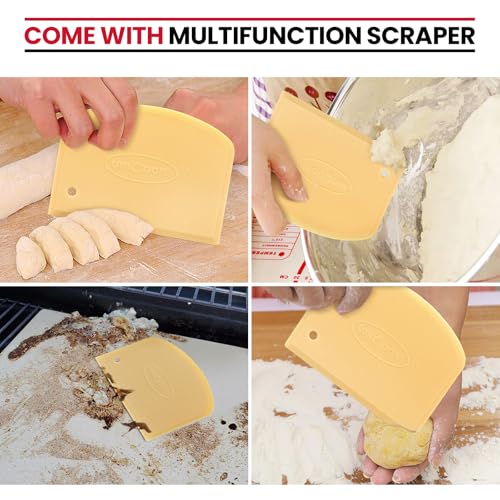 Unicook Round Pizza Stone 10.25 Inch, Small Bread Baking Stone for Oven Grill, Perfect Size for Baking Crisp Crust Personal Pizza, Bread, Cookies and More