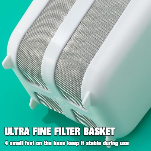 2.1QT Greek Yogurt Maker Strainer with Ultra Fine Mesh and Lid, Greek Yogurt Strainer for Homemade Thick Greek Yogurt, Cheese, Kefir, and Cold Brew Coffee