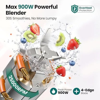 Smoothie Blender Grinder Combo, Countertop Blender Smoothies and Shakes