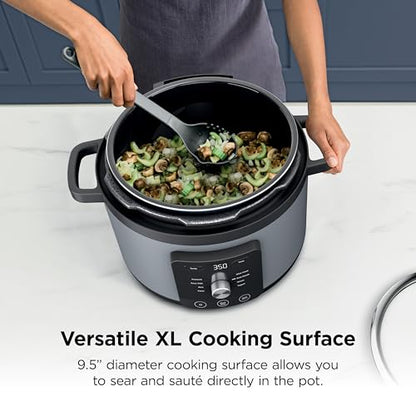Ninja HyperHeat 9-in-1 Electric Pressure Cooker | 6.5 Qt Multi Cooker with Sear/Sauté, Slow Cooker, Rice Cooker, Sous Vide | 1200W | Fast Cooking, PFAS-Free Pot | Stone Purple | PC201SP
