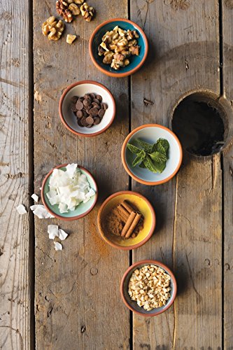 Now Designs Terracotta Pinch Bowl Set, Soy Sauce Dish, Set of 6, 1 oz, Multicolor