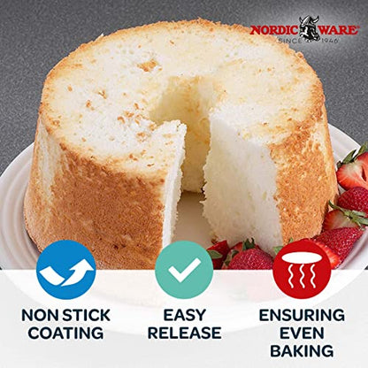Nordic Ware Naturals 2-Piece Angel Food Pan with Removable Cone