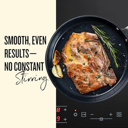 Alva Maestro 9-Piece Ceramic Nonstick Cookware Set – Free of PFAS, PTFE, & PFOA, Non-Toxic Pots & Pans + Lids – Induction & Oven Safe (400°F), Easy Clean Ceramic Coated Aluminum Kitchen Cookware Set