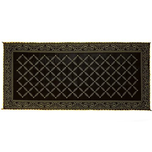 Stylish Camping L118187WL 8-feet by 18-feet LED Illuminated Patio Mat - Outdoor Patio Brown/Beige RV Camping Mat