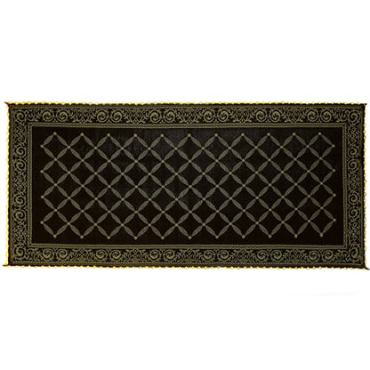 Stylish Camping L118187WL 8-feet by 18-feet LED Illuminated Patio Mat - Outdoor Patio Brown/Beige RV Camping Mat