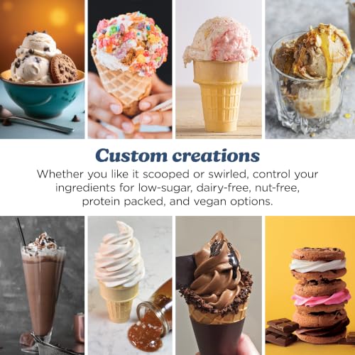 Ninja Creami Scoop&Swirl Ice Cream Maker Amazon Exclusive Bone & Champagne