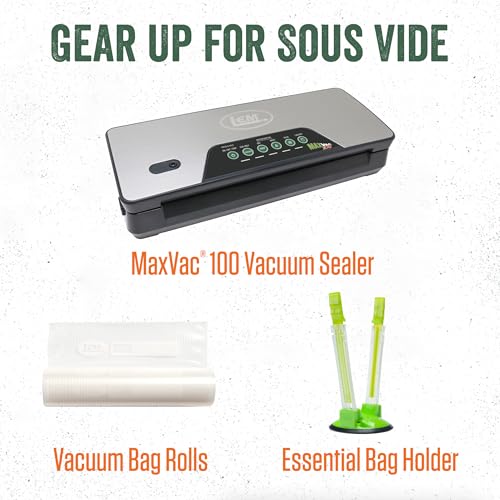 LEM Products Sous Vide Cooker, Stainless Steel Immersion Circulator with Digital Display, Precision Cooker, 1000W Precision Cooking Machine for Meat, Seafood, and Vegetables
