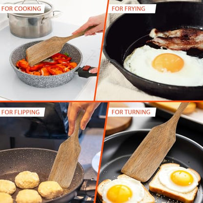 wooden spoon cooking spatula utensil wood spurtle scraper kitchen ladle bowl pancake food tilly living baking wok egg flipper oven cookware whisk scoop heat resistant pot holder fish home bakery sour