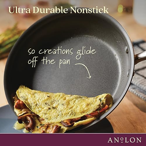 Anolon Advanced Home Hard-Anodized Nonstick 11-Piece Cookware Set (Bronze)