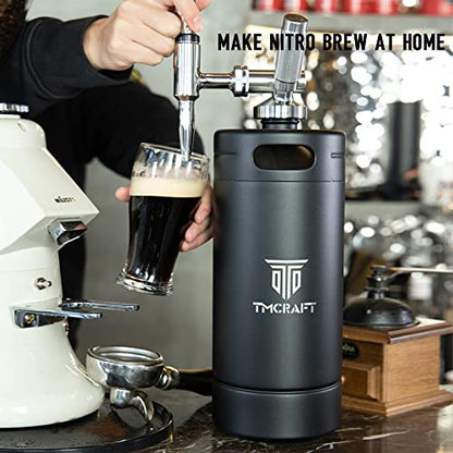 TMCRAFT 128oz Nitro Cold Brew Coffee Maker with Stout Creamer Faucet