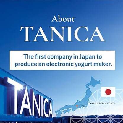 [TANICA] YOGURTiA Yogurt Maker & Fermented Food Machine – Precise Temperature Control (1°F/1°C Increments) for Consistent Results, 77-158°F (25-70°C), 100-240V, Made in Japan, 2 Glass Pots, Timer