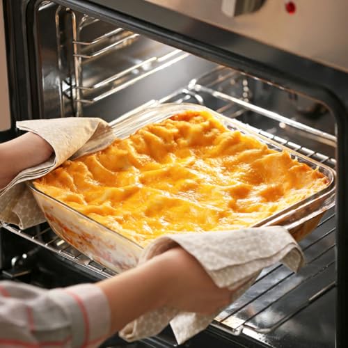 CGNWEEPS 9×9in Square Glass Baking Dish, 2.4QT Glass Baking Pan, Baking Dishes for Oven