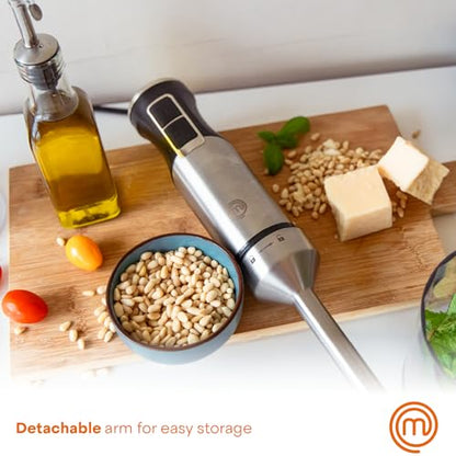 MasterChef Immersion Blender Handheld, Hand Blender Stick, 400W Motor
