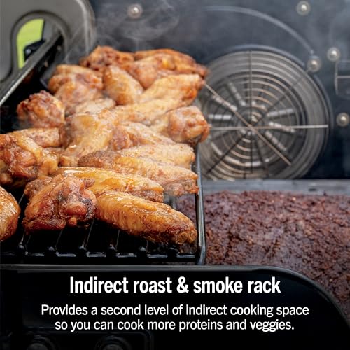 Ninja FlexFlame ProConnect Grill & Smoker | 5-in-1 Smart Cooking System | Electric & Propane | App-Connected | 3-Burner Digital Control | Roast, Griddle & Pizza Maker | Black/Gold | PG305