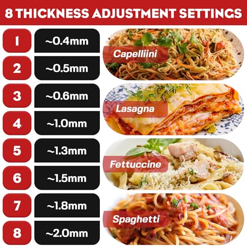 3-in-1 Pasta Attachment for KitchenAid Stand Mixer, Stainless Steel Pasta Maker for KitchenAid Mixer Attachments, Pasta Maker Includes Pasta Roller, Spaghetti & Fettuccine Cutter by Cofun