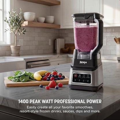 Ninja Professional Plus Blender with Auto-iQ | Smoothie and Ice Cream Maker, Frozen Drink Mixer, Margarita Machine | 3 Auto-iQ Presets, 1400W, 72-oz. Total Crushing Pitcher | Dark Grey | BN701