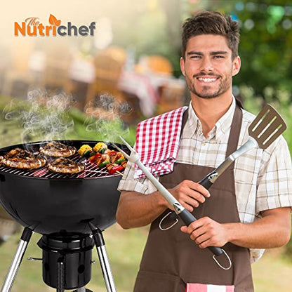 Portable Outdoor Charcoal BBQ Grill, Barbecue Grills, Perfect for Picnic, Backyard, Patio, Camping, Offset Smoker with Cover