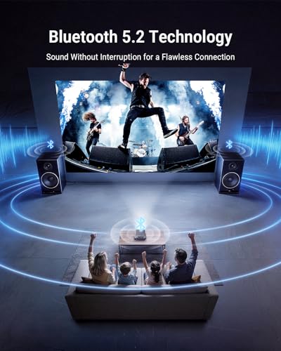 4K Projector Built-in Google TV, 2500ANSI/Auto Lens Cap/AI Voice Control Projector with WiFi and Bluetooth, Smart Movie Projector with Auto Focus & Keystone, Mini Proyector for Apps/Celling/Outdoors