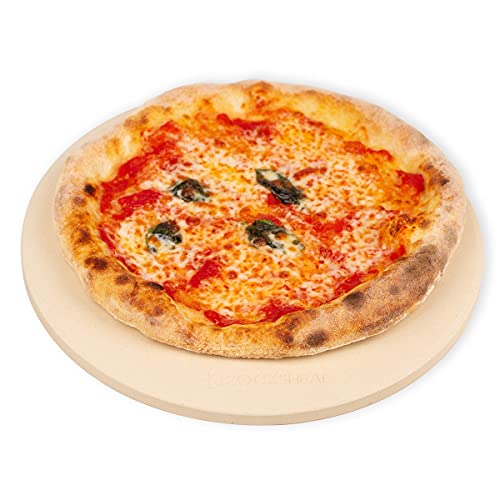 K ROCKSHEAT Small Pizza Stone Round for Grill and Oven, 11 Inch Cordierite Grill Pizza Stones, Food Grade Baking Stone for Oven 11"