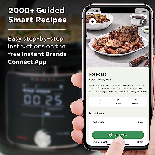 Instant Pot Pro Plus 10-in-1 Multi-Cooker, Electric Pressure Cooker, Slow Cook, Rice/Grain Cooker, Steamer, Sauté, Sous Vide, Yogurt Maker, Sterilizer, & Warmer, App With 800 Recipes, Black, 6 Quart