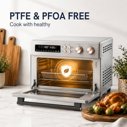 VAL CUCINA 26.3 QT Infrared Air Fryer Toaster Oven Combo, 10-in-1
