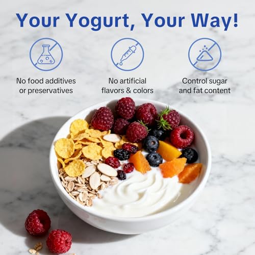 DiDimo Yogurt Maker, 1.3QT Greek Yogurt Machine With Adjust Temp & Timer