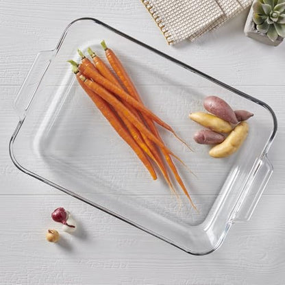 Anchor Hocking 4.8 Quart Rectangular Glass Baking Dish (1 piece, tempered tough, dishwasher safe)