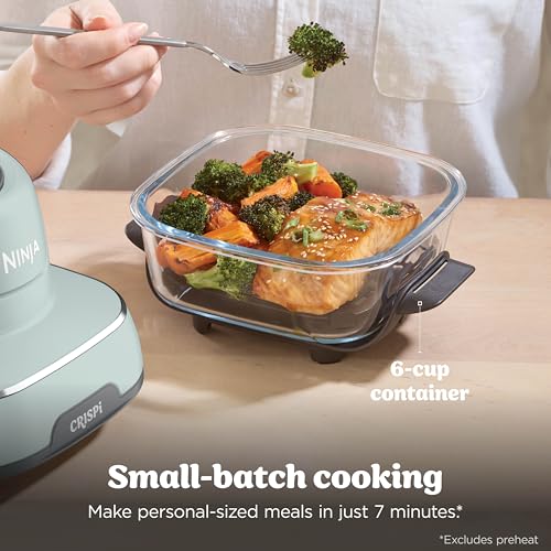 Ninja Crispi Glass Air Fryer, 4-in-1, Green, FN101SG