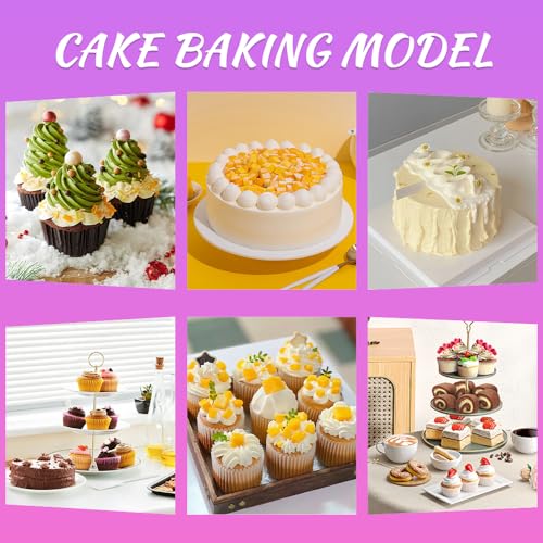 Cake Stand Rotating Turntable kit with Reusable Piping Bag and Piping Tips,Offset Spatula,Cake Decorating Tools for Beginners