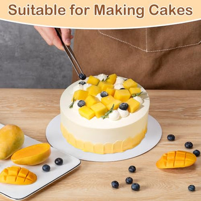 YUNZT 6 Pcs Cake Boards,White Cake Boards 10 inch Round,100%Food-graded Cardboard Cake Rounds,Waterproof and Oil-proof Cake Base for Cake DIY, Wedding, Birthday, Dessert, Pizza Decorating & Exhibition