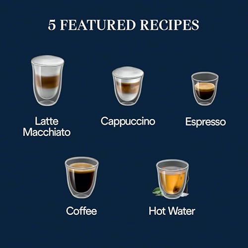 De'Longhi Magnifica Start Automatic Espresso Machine with Auto Milk Frother & Built in Grinder - 5 One-Touch Recipes, Easy-to-Clean, Home Barista Coffee Maker for Lattes, Cappuccino, Iced Coffee