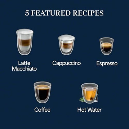 De'Longhi Magnifica Start Automatic Espresso Machine with Auto Milk Frother & Built in Grinder - 5 One-Touch Recipes, Easy-to-Clean, Home Barista Coffee Maker for Lattes, Cappuccino, Iced Coffee
