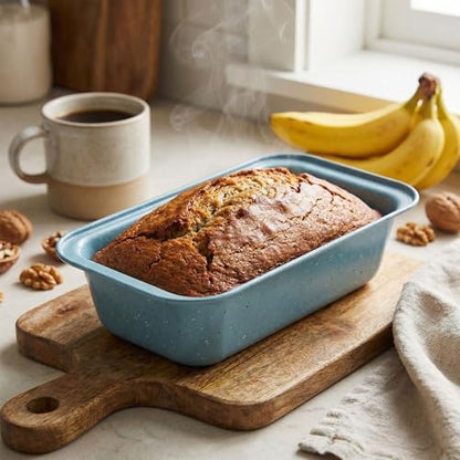 Proigtz 3-Piece 9x4 Inch Nonstick Loaf Pan Set, Carbon Steel Bread Baking Pans for Sourdough & Banana Bread, 450°F Oven Safe, Easy Release & Quick Cleanup