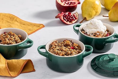 Le Creuset Stoneware Mini Round Cocotte, 14 oz., White