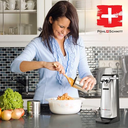 POHL SCHMITT Electric Can Opener with Knife Sharpener and Bottle Opener