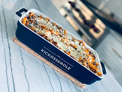 Ceramic Casserole Dish For Oven - 10.6 x 7.2 x 2.3 - Funny Gift for Bakers and People That Like To Cook or Housewarming Gift Idea