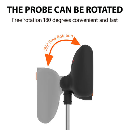 10 Inch Long Digital Candy Thermoometer with Pot Clip,Deep Fry Thermometer,Rotating Display, Best Instant Read Food Meat Thermometer for Candy Making or Deep Frying