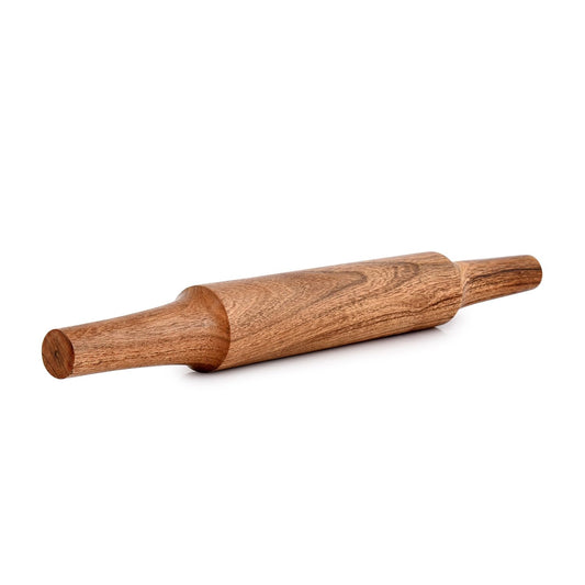 BHAVATU Rolling Pins Acacia Wood Dough Roller Wooden Handle, Pastry Roller, Baking Kitchen Supplies for Bread, Pizza Dough, Pie, Cookies (16" X 2" X 2")