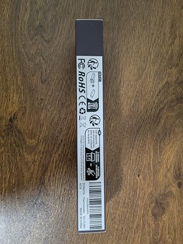 BOMATA Candy Thermometer with Pot Clip, Instant Read Cooking Thermometer with 8" Long Probe, Rotating Display, for Candy Making, Food, Candle Making, Liquids, Water, Baking, Sugar, Grilling. Black