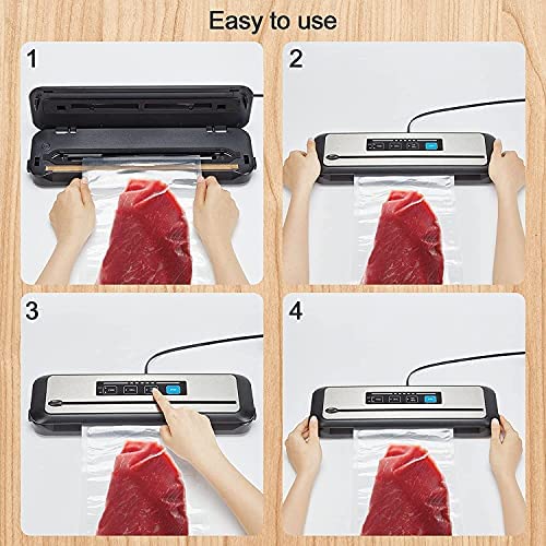 INKBIRD WIFI Sous Vide Cooker Bundle with Vacuum Sealer Machine | 1000W Sous-Vide Cooker Immersion Circulator with 14 Preset Recipes on APP and Thermal Immersion with Timer